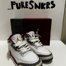 Jordan 3 Cardinal Red 