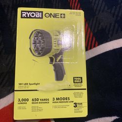 Ryobi One + Flash Light 