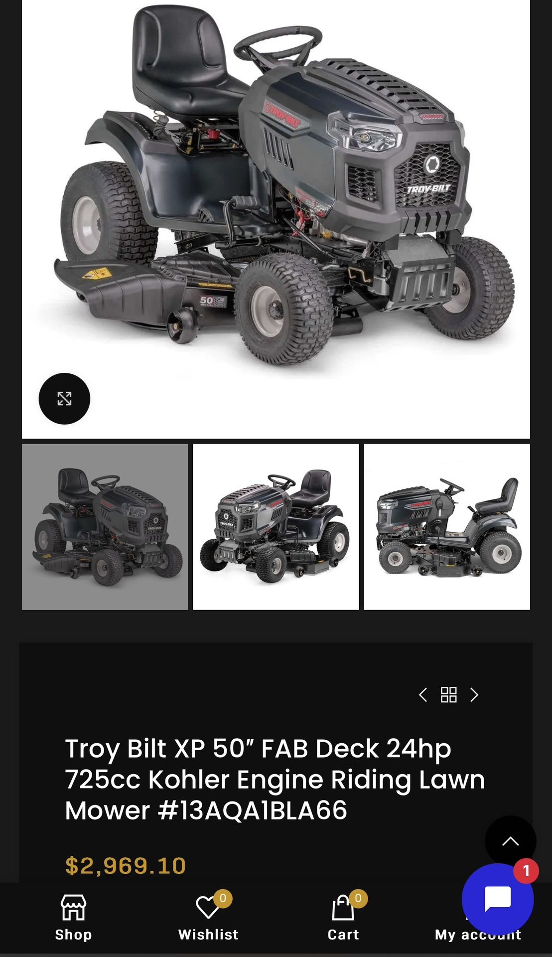 50 Inch Riding Mower With Bagger