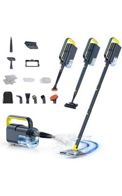 New ScrubWiz 10-in-1 Steam Mop & Handheld Steamer