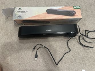 Jeecoo A 30  Wired Computer Speakers PC Sound Bar for Monitor-Clear Sound USB-Powered, Big Volume Control- Laptop , Tablet  Compatible