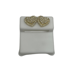 10k 1.50ct Diamond Heart Stud Screw Back Earing GCLA-022