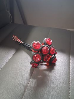 (10) Maxxima 3/4" mini Truck Trailer Red 3 LED hot spot Clearance marker Light M09300R