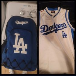 Dodgers Jersey And Backpack 