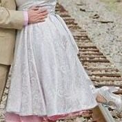 Silver/White Vintage wedding dress
