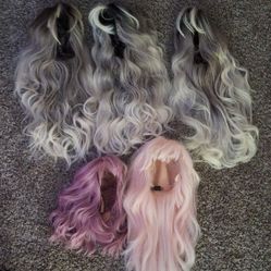 Wig With Bangs Bundle Of Five 