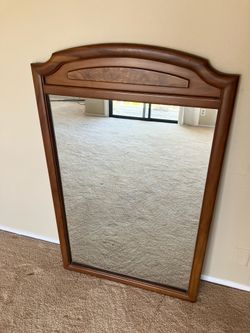 Large Solid Wood Mirror