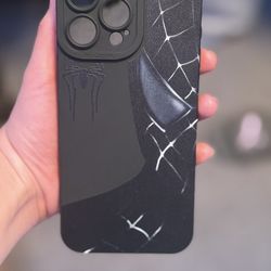 iPhone 16 Pro Max Black Spider-man phone case.