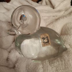 $12 Art Glass Duck Paperweight OBO
