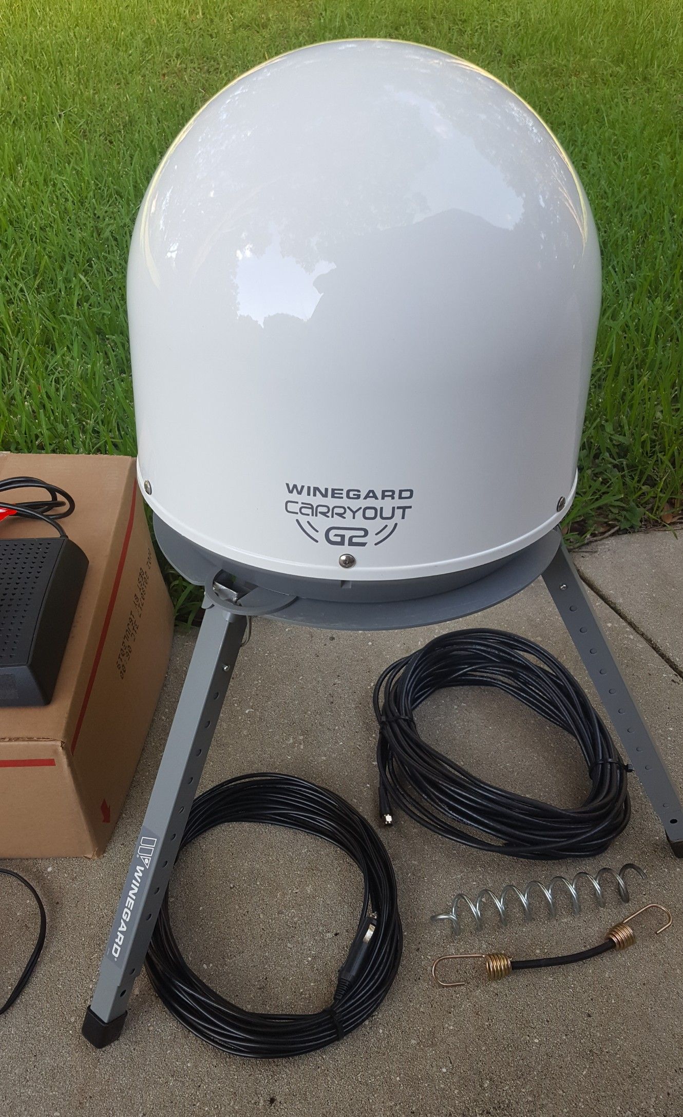Winegard carryout G2 with Winegard stand and a Dish Network
