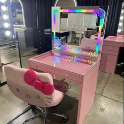 SlayStation Pink Vanity Makeup 💄Excluding Chair 