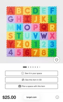 Foam Alphabet and Number Puzzle Mat