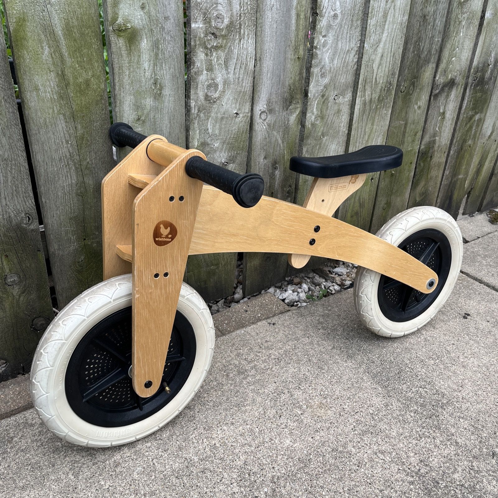 Wishbone Design Studio Original 2-in-1 Bike 12 inch, Natural