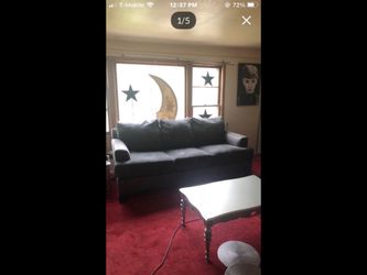 Microfiber and velvet grey sofa 500 or OBO