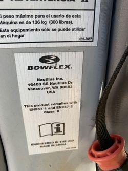 BOWFLEX. Ejercicio