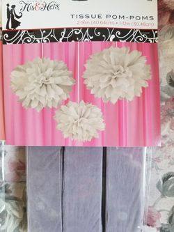 Tissue pom-poms new
