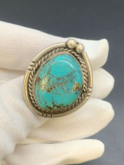 Silver Turquoise ring #33960