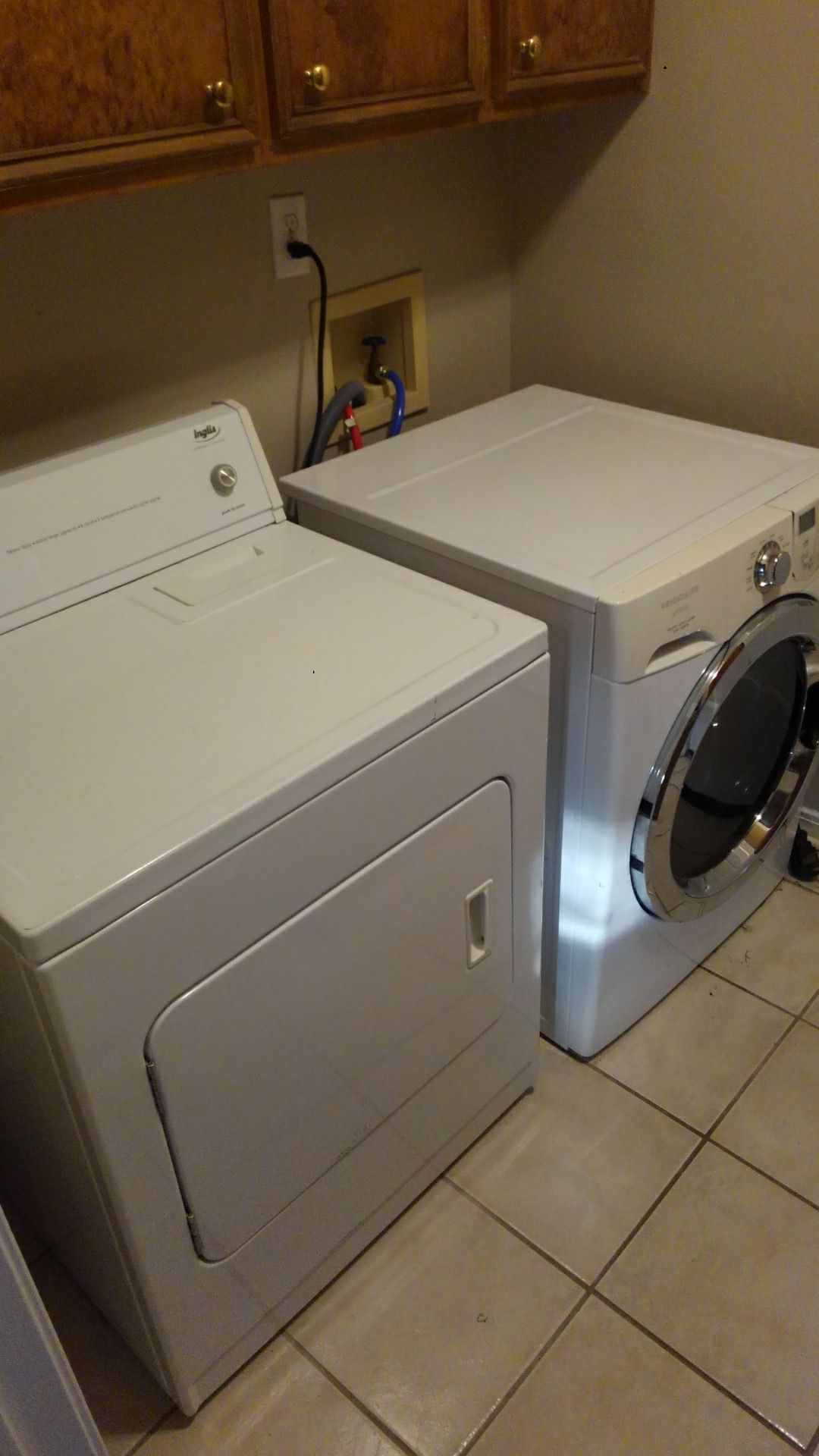 Inglis Whirlpool dryer and Frigidaire Affinity Washer