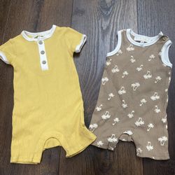 Lot Of 2 Boys Shorts Rompers Size 3/6 Months By Rachel Zoe #7