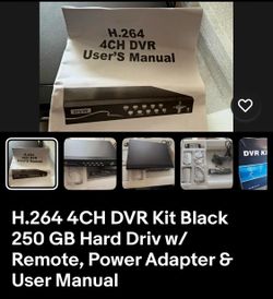 H.264 4CH DVR Kit with Accessories