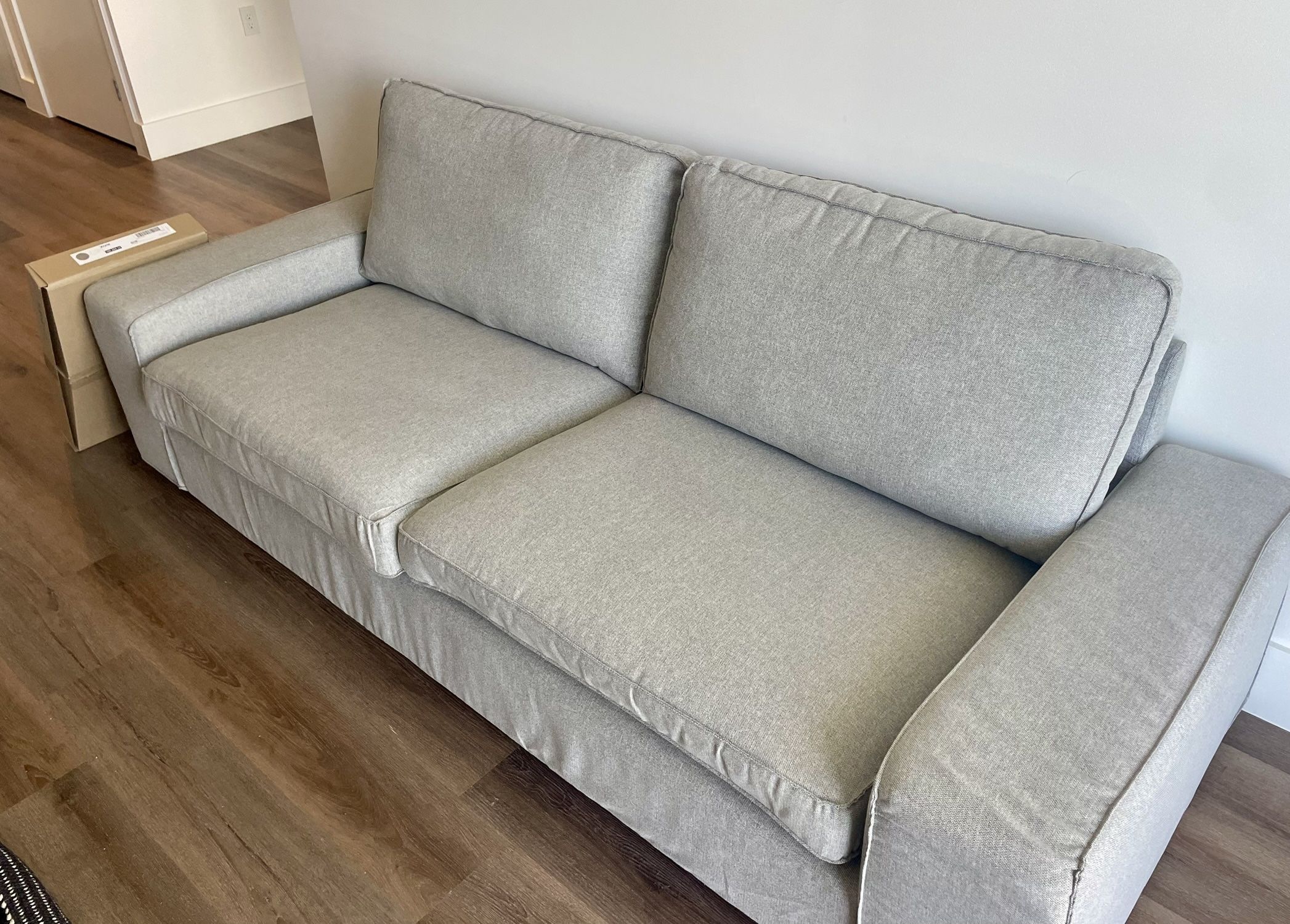 IKEA KIVIK Sofa + Unused Cover Set – Beige/Gray