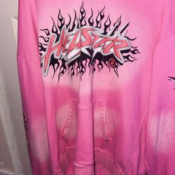 Pink Hellstar Hoodie Sz Lg