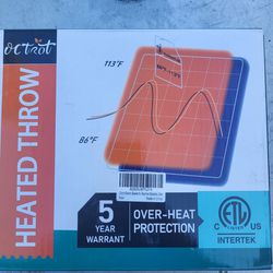 OC Trot Heated Throw Electric Blanket 50"×60"