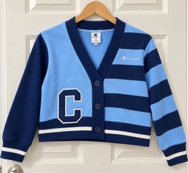 Champion Varsity Cardigan Sweatshirt Size Large