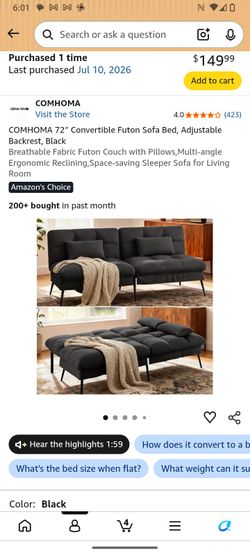 Brand new futon couch