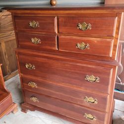 Vintage Kling Full Bedroom Set Solid Cherry