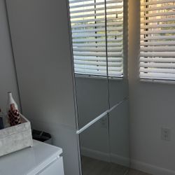 Modern Mirrored Storage Cabinet