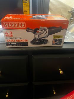 Warrior 4.3 Amp Slide-Switch Angle Grinder