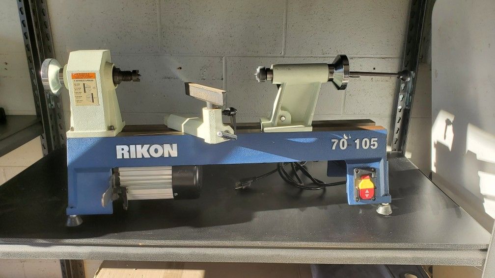 Rikon 70 105 Mini Lathe With Shaping Tools.