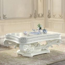 Coffee table Antique White finish. New Especial price 