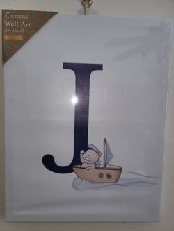 J Canvas Wall Art
