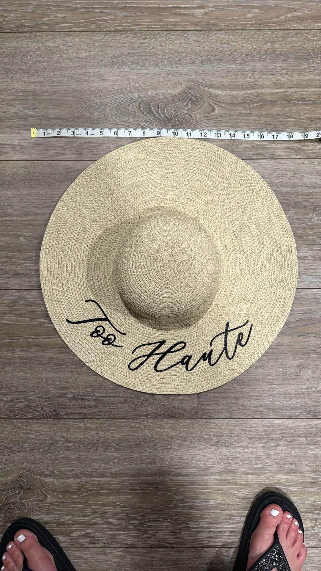 Never Worn Sun Hat “Too Haute”