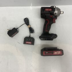 Hyper Tough 20V Max Compact Brushless 1/2-inch Impact Wrench with 2.0Ah Lithium-Ion Battery and Charger, 350 ft-lbs Torque