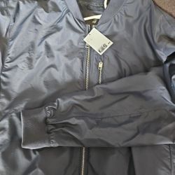 H&M Bomber Jacket Blue