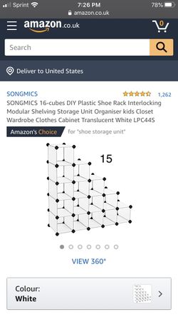 SONGMICS Cube Storage
