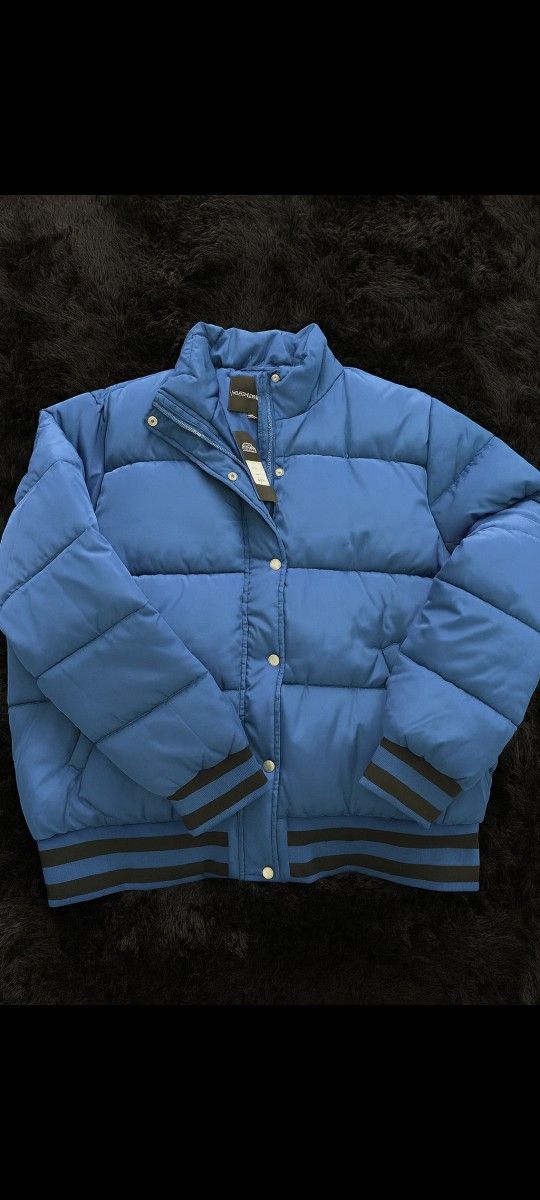 Blue Puffer Coat