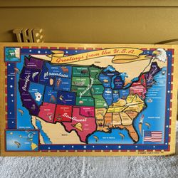 Vintage  Wood 44 Piece Puzzle By Simplex  Made In Holland