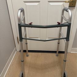 Folding Medical Walker with Wheels
