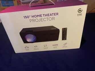 150” LCD Home Theater Projector - Black
