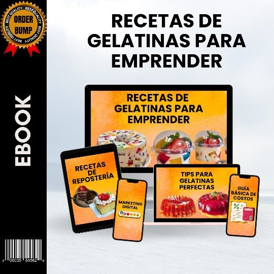 Este recetario digital de gelatinas es para ti si: ✔️¿Buscas una manera de generar ingresos extras? ✔️ ¿No tienes un trabajo actualmente? ✔️ ¿Deseas m