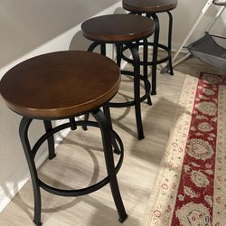 West Elm 3 Bar Stools