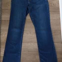 Old Navy Kicker Boot Cut Jean Size 6 Long 