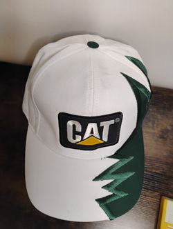 Vintage Caterpillar CAT Patch Trucker Hat Unique Licensed Strapback