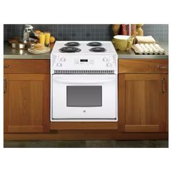 27 in. 4 Burner Element Drop-In Electric Range with Self-Cleaning Oven in White