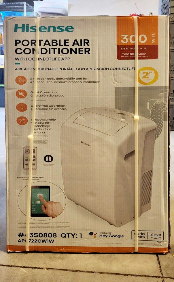 Hisense 7000btu Portable Air Conditioner