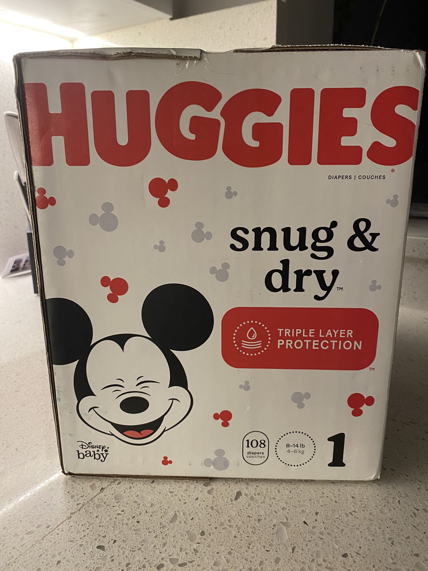 Huggies Size 1 108 Count Diapers